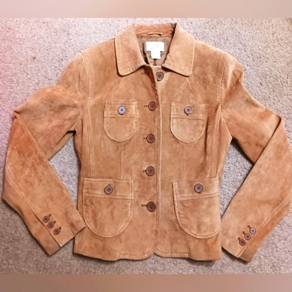 AnnTaylor LOFT vintage real suede Jacket Size 0P